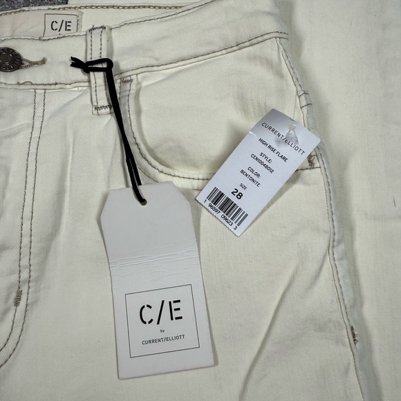 Current / Elliot High Rise Flare NWT Bentonite Color Womens Size 28 - Picture 3 of 9
